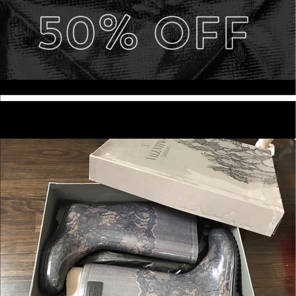 Valentino Shoes - Valentino Rainboots  Like new